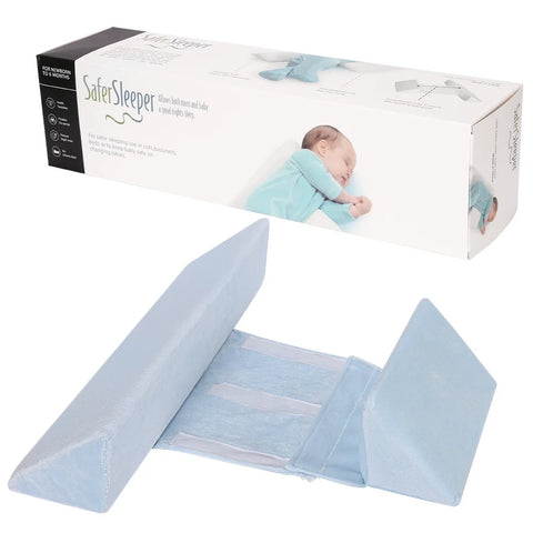 Baby Side Sleeping Pillow, Shaped Pillow Anti-head Deflection Removable and Washable Waist-protecting Baby Pillow