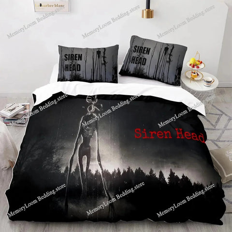 3D Print Siren Head Bedding Set Single Twin Full Queen King Size Bed Set Aldult Kid Bedroom Duvet Cover Sets