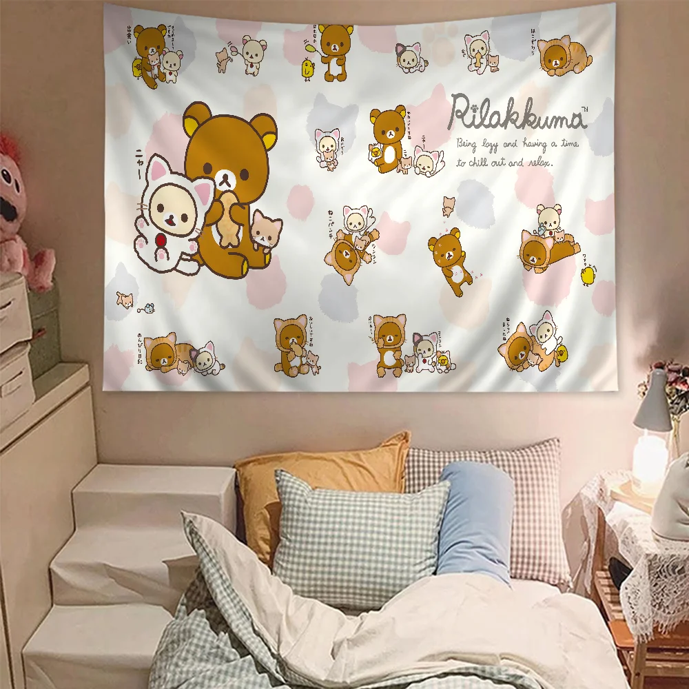 R-RilakkumaS Printed Large Wall Tapestry Hanging Tarot Hippie Wall Rugs Dorm Art Home Decor