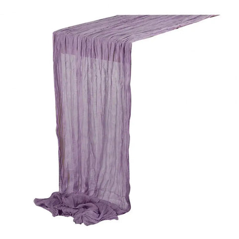 Gauze Table Runner Dinning Decoration 90*180CM Rustic Country Boho Beach Wedding Party Table Decor Christmas Table Runners