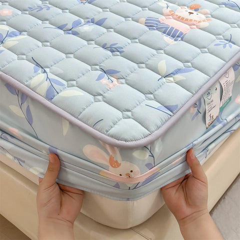 1pc Thicken Bed Cover Printed Bedspread Adulst Kids Room Bed Linen Skin-friendly Mattress Protector 침대커버 (No Pillowcase)