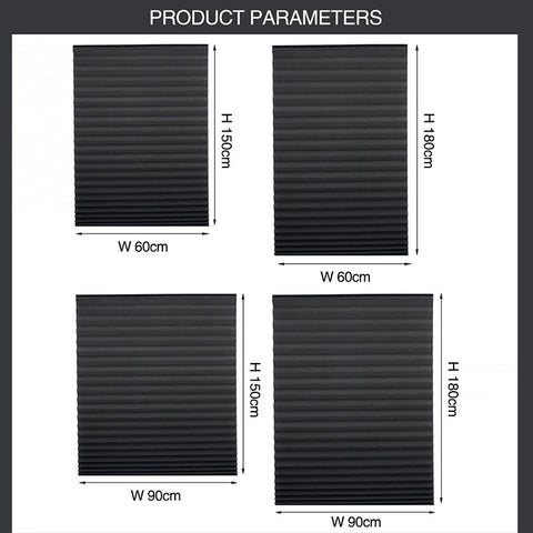 Simple Adhesive Window Shades Non-woven Fabric Pleated Zebra Blinds Roller Room Blackout Curtain For Bedroom Living Room Balcony