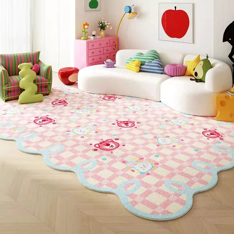 Living Room Carpet Bedroom Bedside Colorful Cloud Shaped Irregular Floor Mat Cloakroom Leisure Area Coffee Table Rug 러그 Tapis