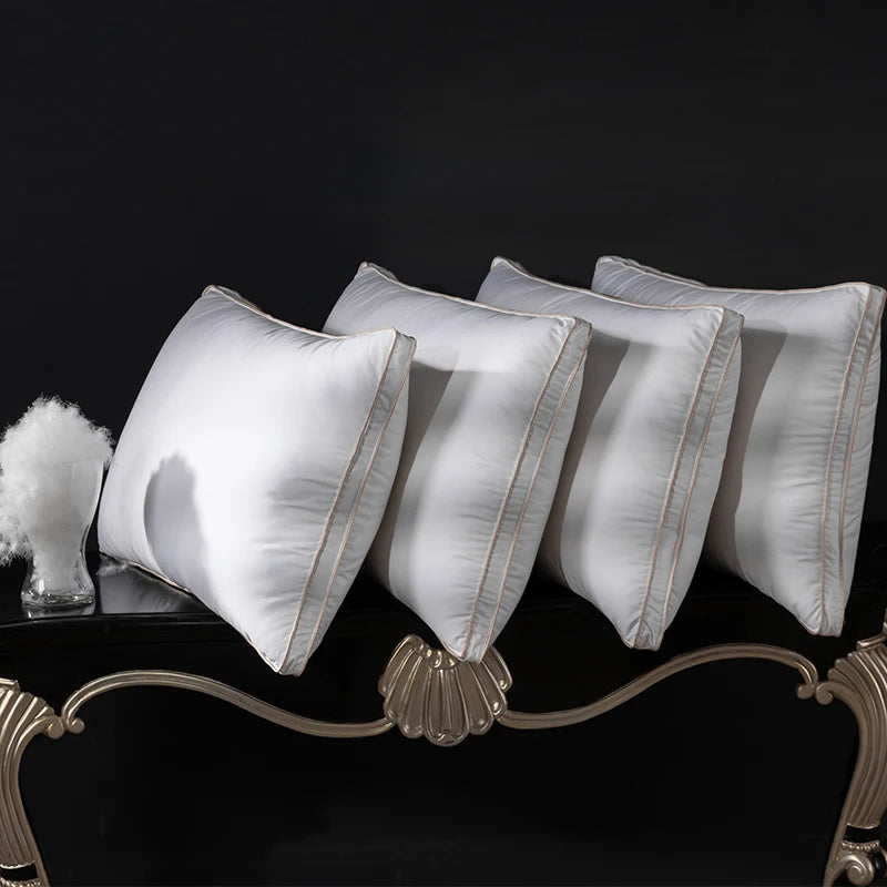 Premium Down Sleeping Pillow 95% Goose Down Fill 1200TC - 50x70cm 50 to 70cm Pillow Down Bed Luxury