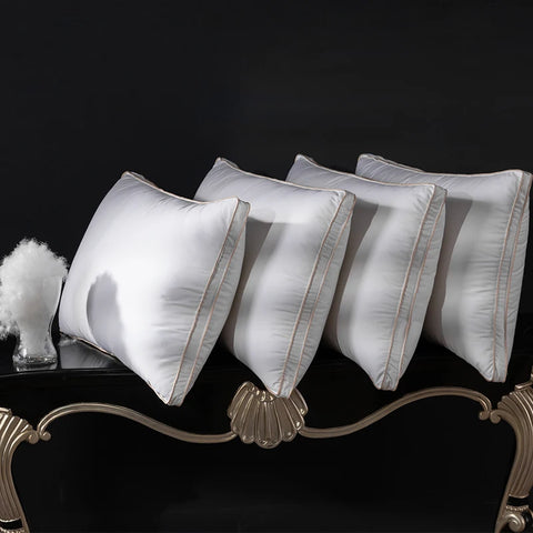 Premium Down Sleeping Pillow 95% Goose Down Fill 1200TC - 50x70cm 50 to 70cm Pillow Down Bed Luxury