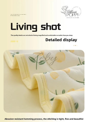 New Floral Print Spring Summer Quilt Soft Comfortable Quilted Quilts Single Double Blanket for Bed Comforter Knitted Thin Duvet