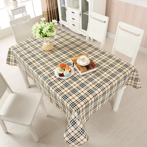 1pcs PEVA Waterproof Oilproof Tablecloth Washable Fabric For Dining Table Kitchen Decor Beautiful Flower Pattern Table Cloth