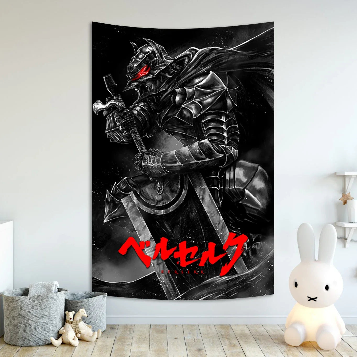 Anime Berserk Sacrifice Tapestry Hanging Printed Home Room Bar Cafe Aesthetic Art Wall Decor