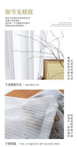Vertical Blinds White Gauze Sheer Tulle Curtains for Living Dining Room Bedroom Balconies Sunscreens Window Screens Custom Size