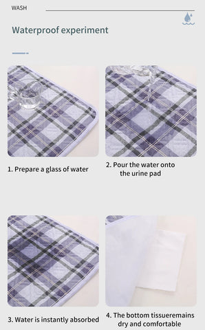 Comfortable and Durable Reusable Waterproof and Washable Mattresses Baby and Elderly Soft and Breathable Nursing Bedding