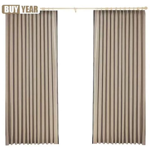 New Chinese Style Jacquard Chenille Thickened Blackout Retro Cotton and Linen Curtains for Living Dining Room Bedroom Custom