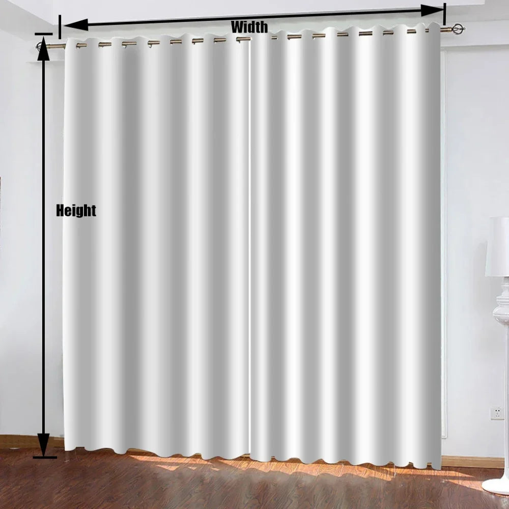 Stitch Kids Room High Blackout Curtains Cartoon Cute Boy and Girl Bedroom Curtain Decoration, Disney Cute Print.