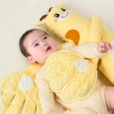 Baby Patting Pillow Baby Sleep Soothers with 3 Adjustable Modes Interactive Stuffed Animal Shape Cushion Cozy Companion for Car