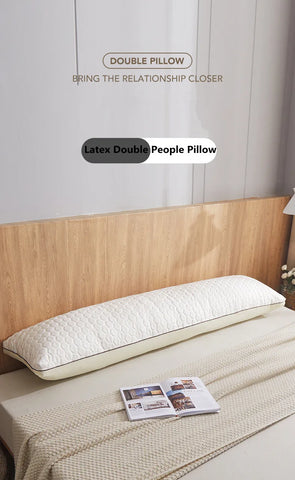 Nordic Luxury Cotton Pillow 48x180CM Bedroom Tatami Bed Sofa Protection Cervical Vertebra Sleeping Soft Double Long Pillow