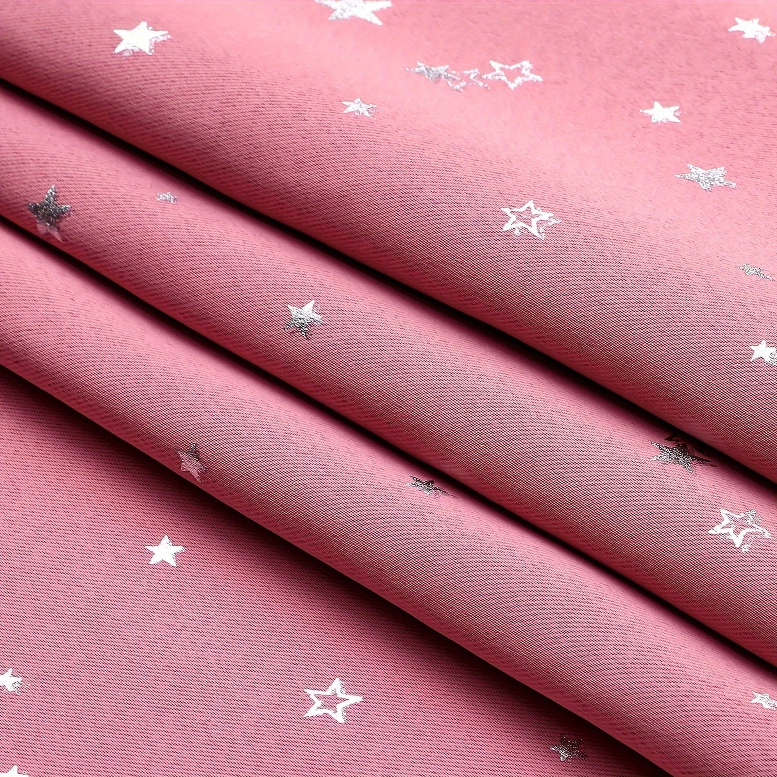 Kids Curtains Blackout With Stars Grommet Top For Bedroom Living Room Window Drapes
