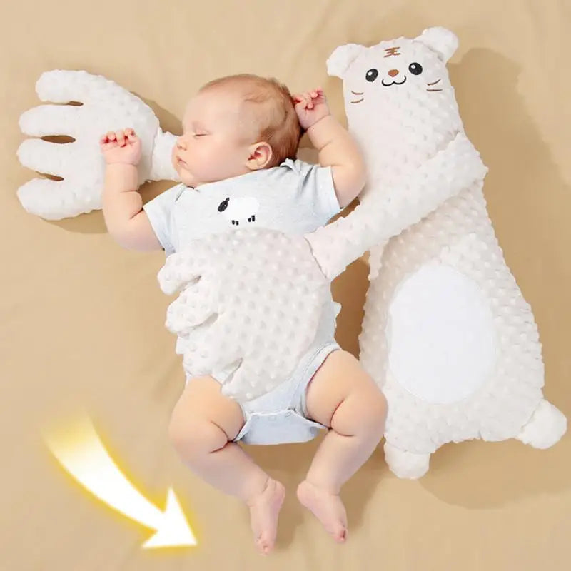 Adjustable Automatic Baby Patting Sleep Pillow Startle Prevention Soothing Palms for 0-3 Toddler Remote Control Baby Sleep Aid
