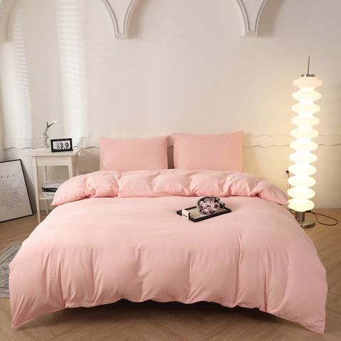 2025 New Washed Cotton Solid Color Single Quilt Set Skin Friendly Breathable Quilt Cover 180X220 200X230