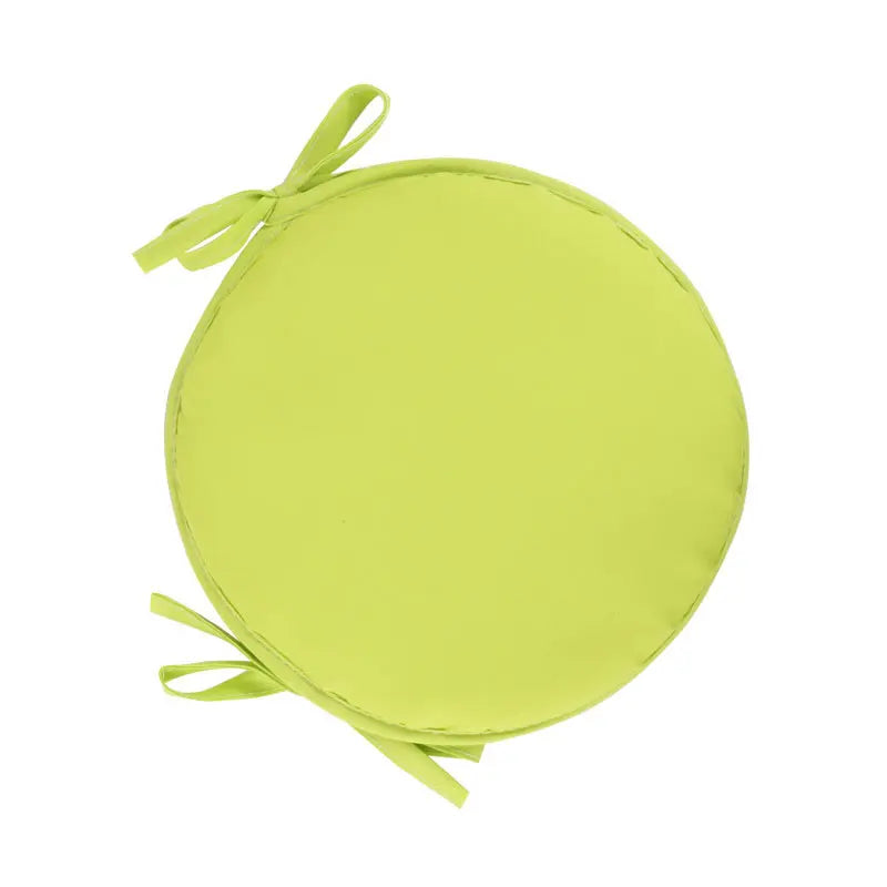 30/38cm Solid Color Round Garden Chair Pads Removable Tie-on Seat Cushion for Outdoor Bistro Stool Patio Home Dining