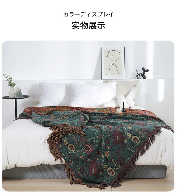 Summer Cotton Blanket And Throws Home Decoration Nap Blanket Bedspread On The Bed Cooling Quilt Large Bed Cover Boho Sofa Towel