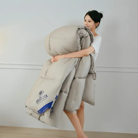 Anti-feather cloth 95 white goose down duvet silent winter quilt warm hotel gift quilt quilt core for home use