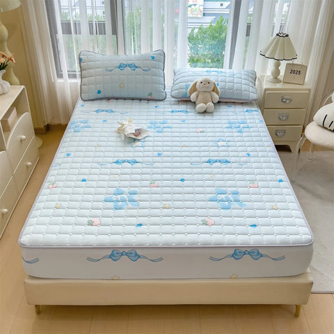 1pc Thicken Bed Cover Printed Bedspread Adulst Kids Room Bed Linen Skin-friendly Mattress Protector 침대커버 (No Pillowcase)