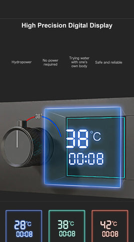 Luxury Brass Ceiling Mount Thermostatic LED digital display Shower Set System Bluetooth Music Rain Shower Head Bathroom Faucet