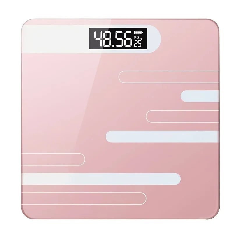 1 Piece Stylish Digital Bathroom Scale with LCD Display High Precision Floor Health Scale Battery Powered for Home Use