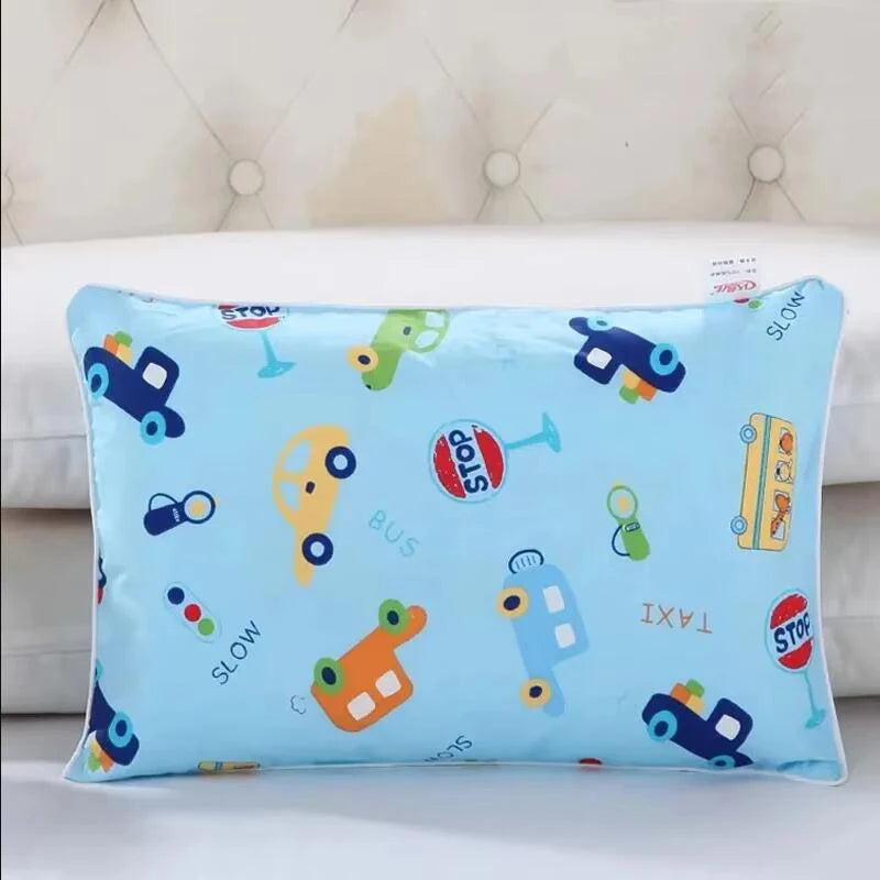 Four Season Universal Child Pillow Cartoon Style Cotton Baby Comfortable Pillowcase Kindergarten Student High Quality Pillowcase