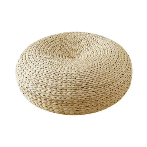12inch Japanese Straw Cushion Tatami Floor Cushion Meditation Pillows Cushion Buckwheat Couch Pillows For Home Decoration 1PCS