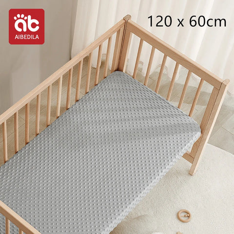 120x60cm Baby Crib Fitted Sheet For Newborn Soft Bed Cot Mattress Cover Boy Girl Toddler Bedding Allow Custom Make