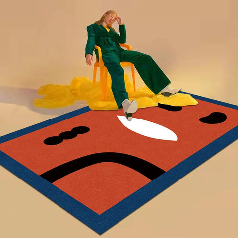 VIKAMA Crystal Pile Carpet Abstract Rectangular Living Room Bedroom Hotel Children's Room Washable Dirty Resistant Non-Slip Rugs