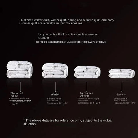 100% White Goose Down Quilt Thick Winter Comforter Four Seasons Quilt King Size Duvet Hotel Camping 1.5*2/1.8*2.2/2*2.3/2.2*2.4m