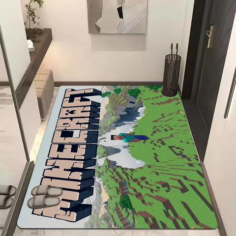 Hot Game M-Minecrafts Kitchen Mat Cheaper Anti-slip Modern Living Room Balcony Printed Modern Home Decor