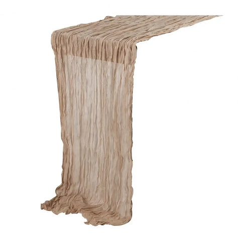 Gauze Table Runner Dinning Decoration 90*180CM Rustic Country Boho Beach Wedding Party Table Decor Christmas Table Runners