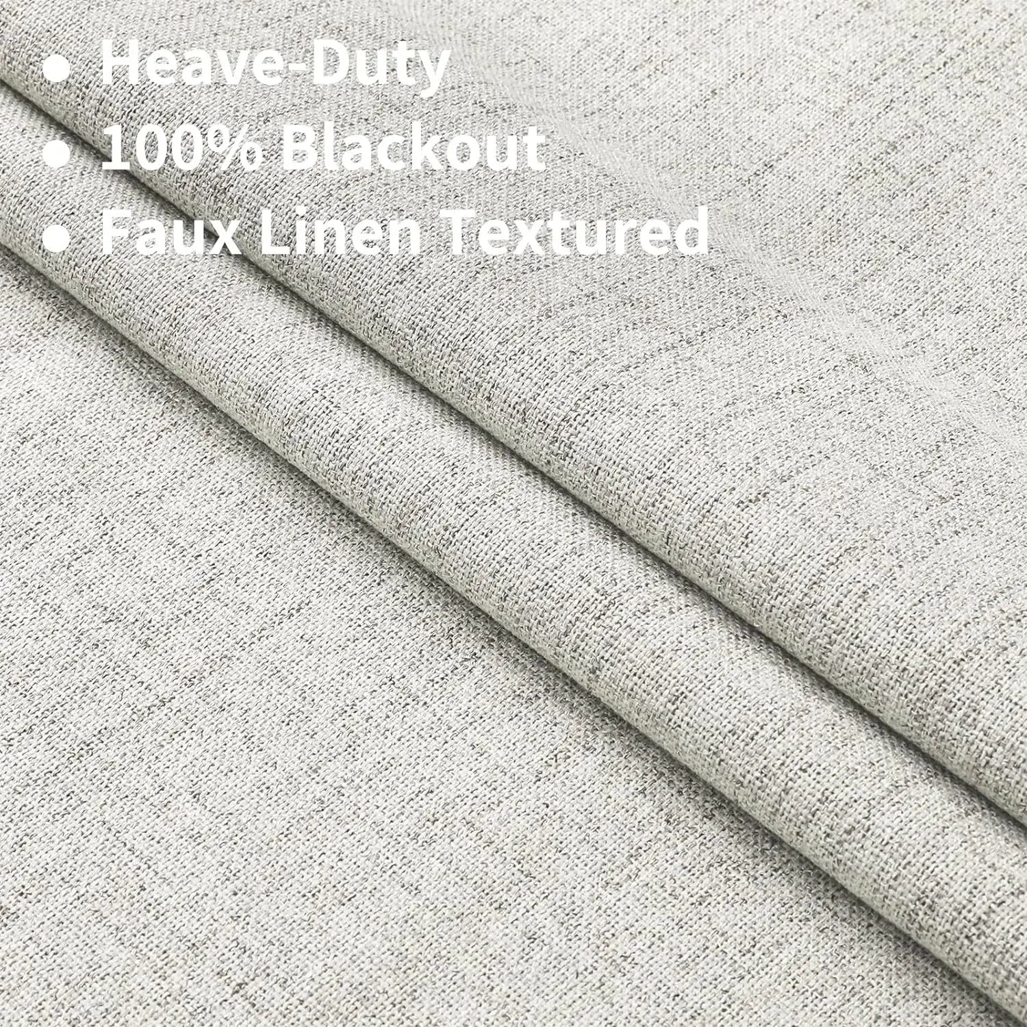 350m Height Solid Color Living Room Curtains 100% Blackout For Faux Linen Bedroom High Ceiling Window Curtain