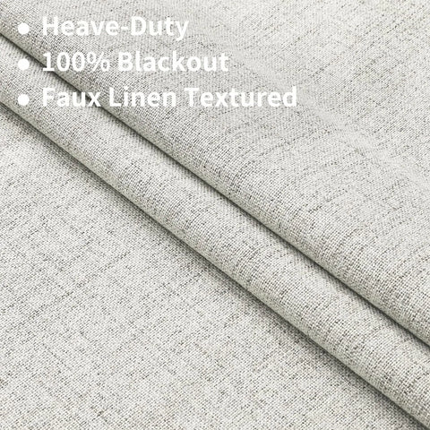 350m Height Solid Color Living Room Curtains 100% Blackout For Faux Linen Bedroom High Ceiling Window Curtain