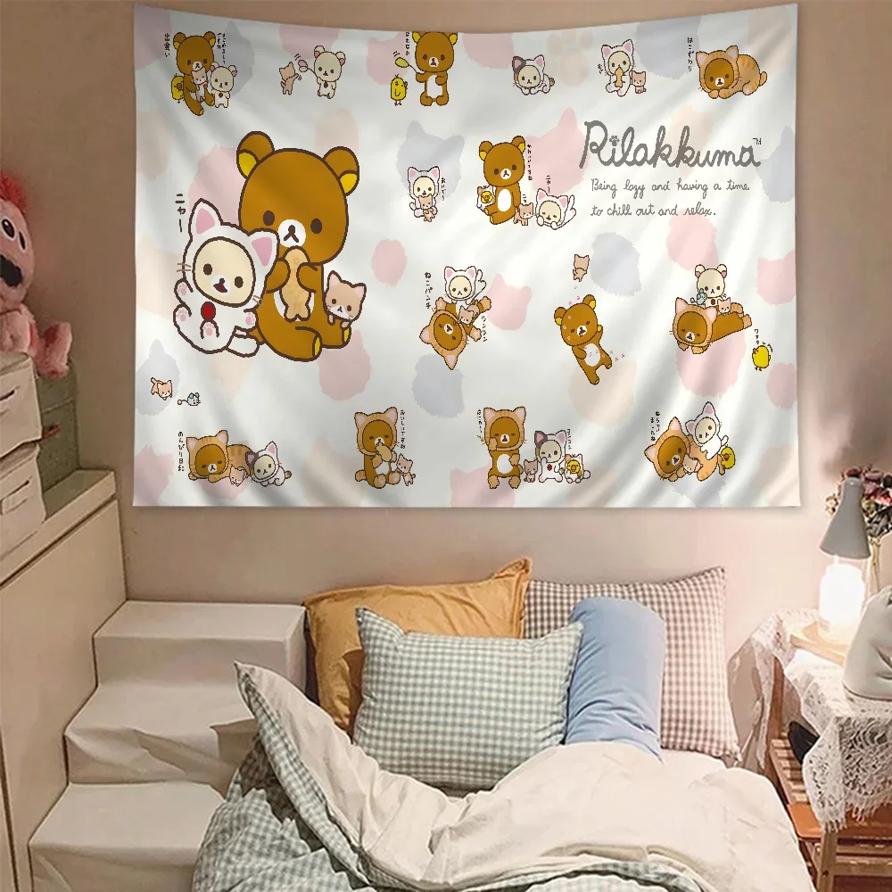 R-RilakkumaS Printed Large Wall Tapestry Hanging Tarot Hippie Wall Rugs Dorm Art Home Decor