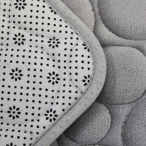 1 Set of Solid Color Simple Bathroom Water-absorbing and Non-slip Floor Mat Stone Pattern, Comfortable and Soft, Three-piece Set