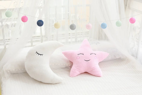 Hot Stuffed Cloud Moon Star Raindrop Plush Pillow Soft Cushion Toys For Children Baby Kids Girl Christmas Gift Room Car Decor