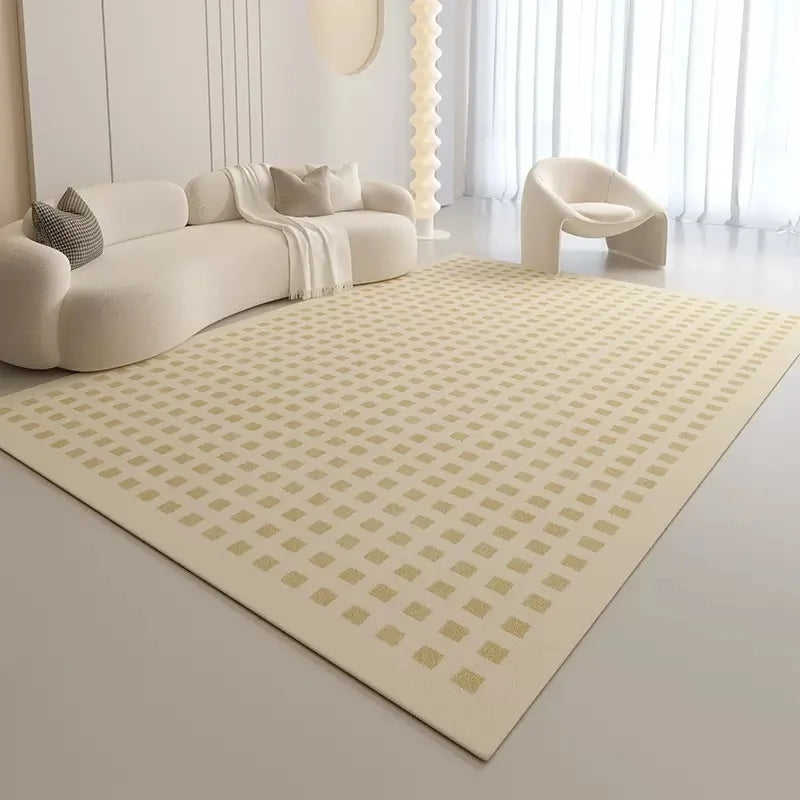 VIKAMA Scandinavian Style Carpet Living Room Stain-resistant Easy to Take Care of the Cool Carpet Full Sofa Carpet Non-slip Rug