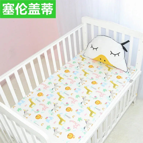 51x28inch(130x70 cm) Newborn Baby Fitted Crib Sheets Cartoon Print Bed Sheet Baby Bed Mattress Covers for Unisex Baby Boys Girls