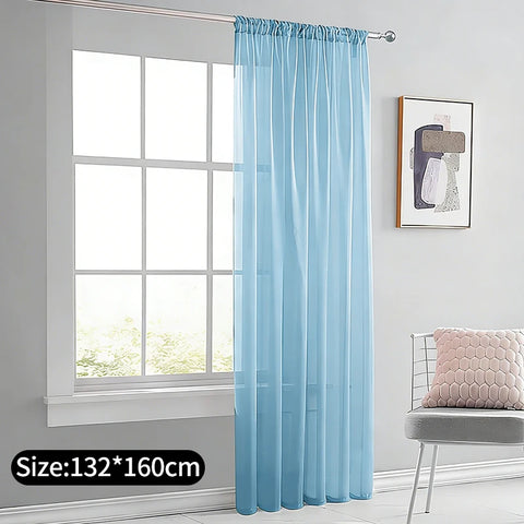 Blue Tulle Curtains DIY Red Fish Hanging Pendant Curtains Decoration Livingroom Partition Curtains Window Curtains for Bedroom