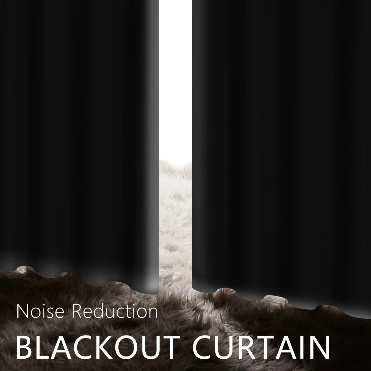 2pcs Modern 100% Blackout Curtain with Coated Lining, Solid Window Curains for Bedroom, Living Room, Dining Room, Home Decor