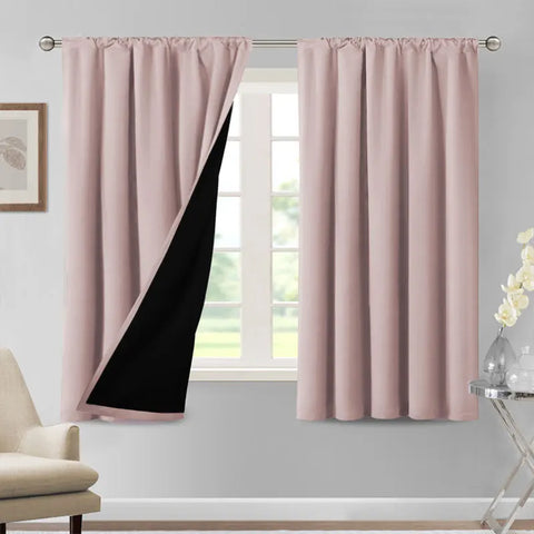 1/2PC Modern 100% High Shading, Waterproof And Insulated Indoor And Outdoor Curtains And Door Curtains
