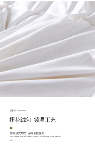 Goose Down Soft Duvet Luxury Blanket King Queen Twin Size Comforter Bedding Filler Bread Shape Super Warm Quilt
