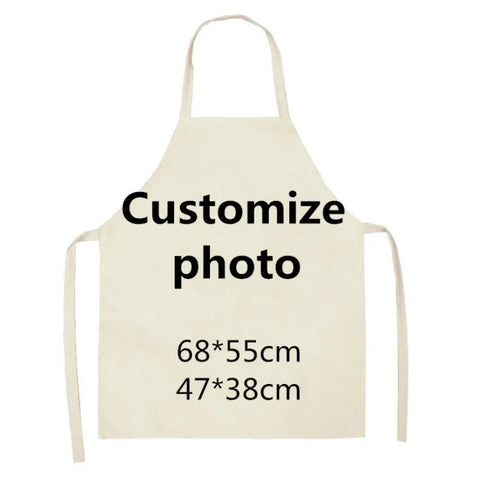 1Pcs Men Women Dog Printed Sleeveless Kitchen Hogar Pinafore Home Cleaning Tools 2 Size 68x55cm/47x38cm Aprons Tablier Cuisine