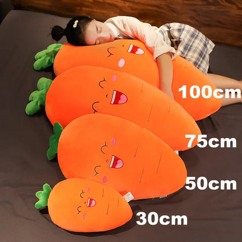 30/50cm Soft Cartoon Eggplant Corn Chili Carrot Plush Toys Stuffed Cushion Pillow Creative Plush Toy Doll