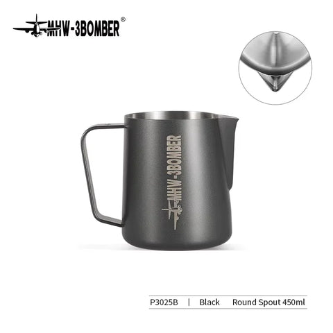 MHW-3BOMBER 3.0 Milk Frothing Pitcher 450/600ml Stainless Steel Steam Milk Pitcher Jug for Espresso Latte Art Coffee Accessories
