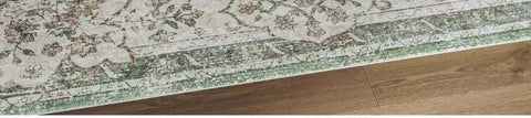 VIKAMA Bohemian Faux Wool Rug - Ultra-Thin, Stain-Resistant,Non-Slip Carpet for Study Room & Living Room,Soft Floor Mat Home Dec