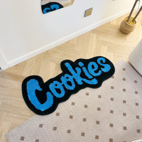 Handmade Cookies Rug for Kids Room Tufted Carpet Mat Soft Plush Children Gift Room Decoration